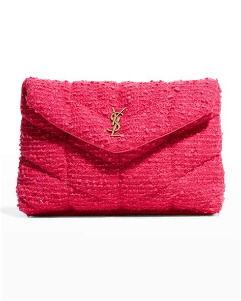 ysl tweed clutch